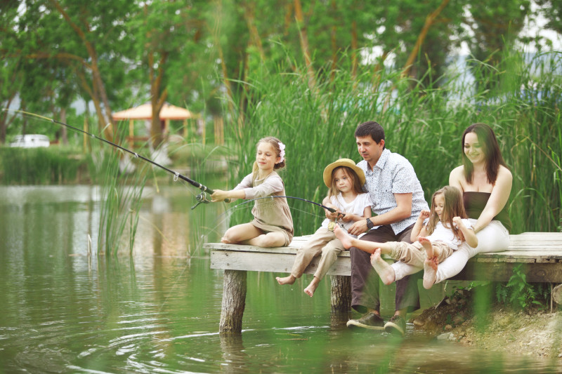 Family fishing