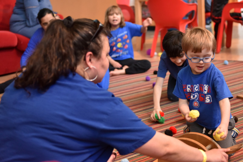 Autism Speaks Light it Up Blue - Chicago Children's Museum Autism Awareness Celebration