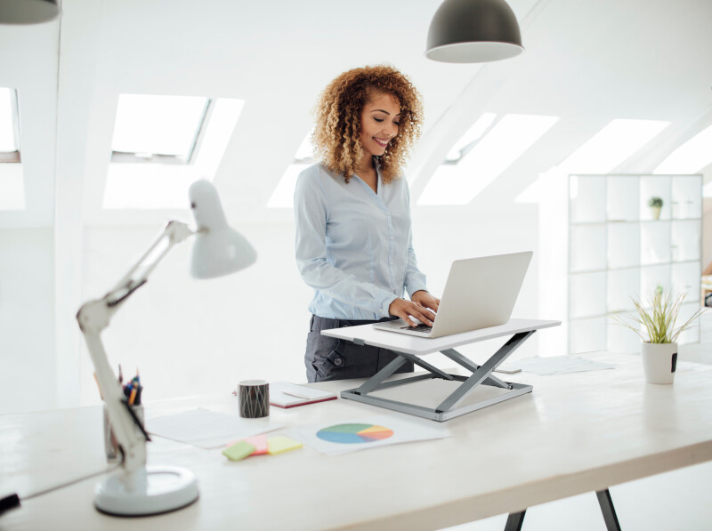 Latina Businesswoman Working In Her Office.